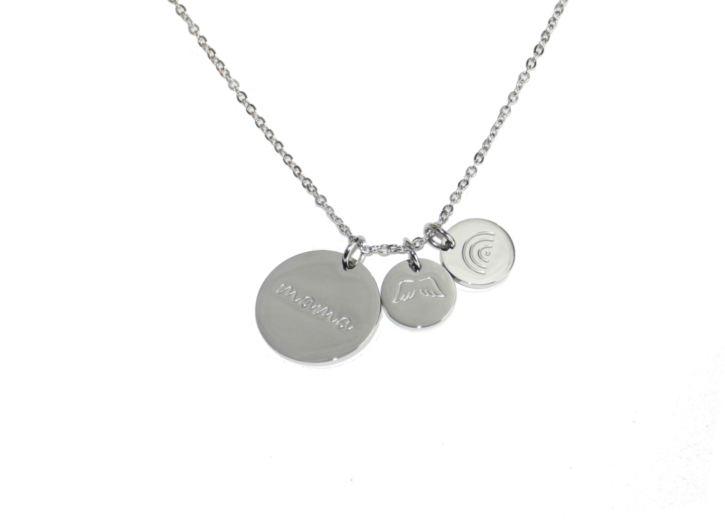 Layered Pendant Necklace - Rainbow Wings Mama